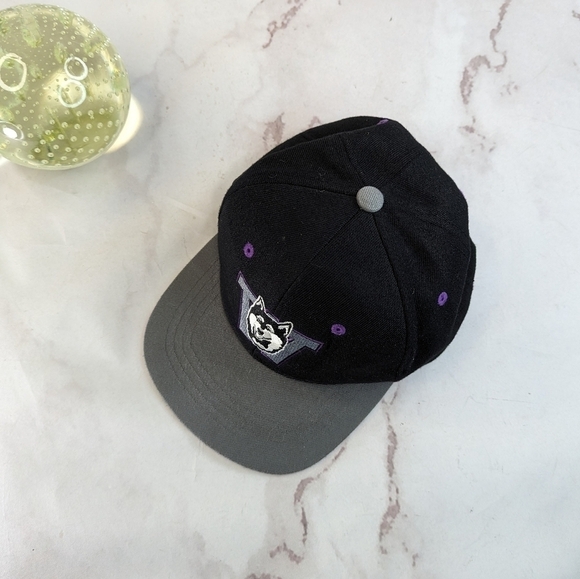 Washington Huskies Hat UW Black Gray Snapback University Dub Zephyr Rare - Picture 9 of 9